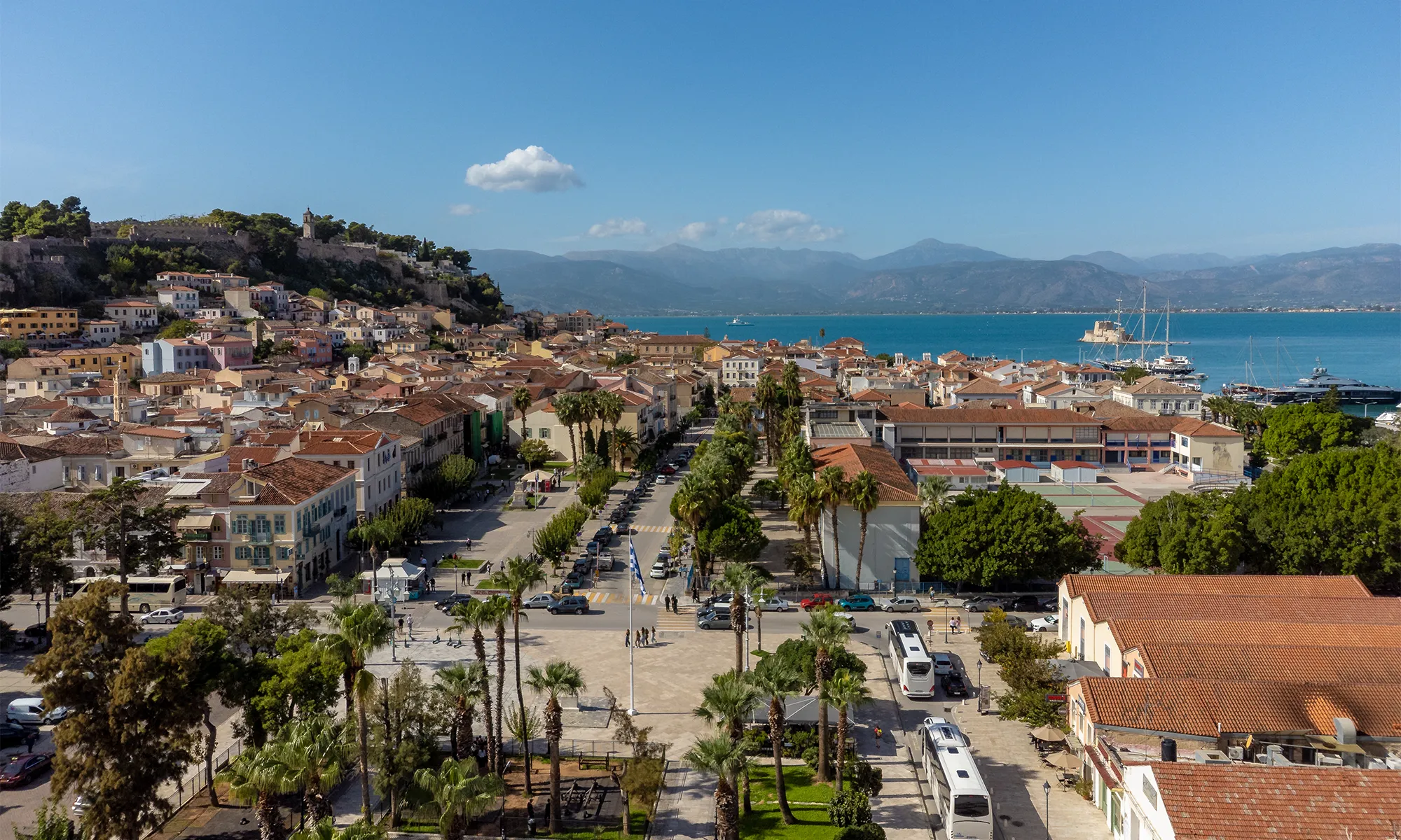 living in nafplio aerial